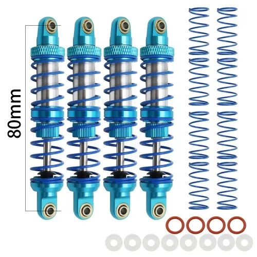 4PCS blauw 80mm
