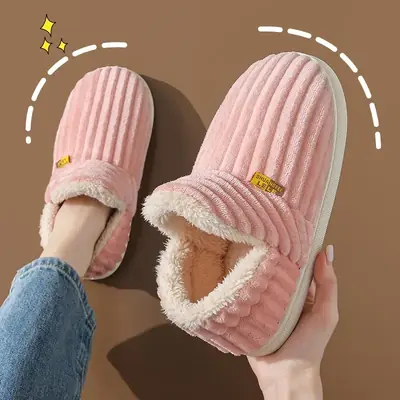 Image de Pantoufles Hiver Couple - Chaudes & Antidérapantes