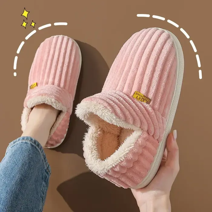 Image de Pantoufles Hiver Couple - Chaudes & Antidérapantes