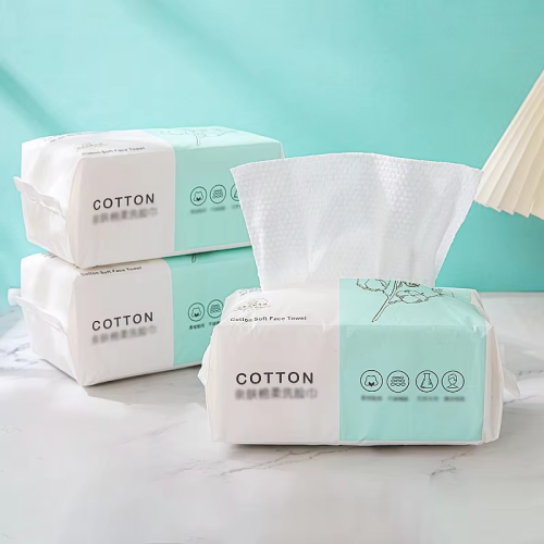 Afbeelding van Herbruikbare verdikte gezichtshanddoek Reisreiniger, natte en droge make-up verwijderaar, katoenen handdoek van zachte stof