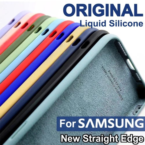 Bild von original flüssiges silikon gehäuse handyhülle für case samsung galaxy s21 fe s22 ultra s9 s10 s20 plus a52 a52s a12 a21s a32 a50 a51 a71 note 20 abdeckung vollständiger schutz der kamera