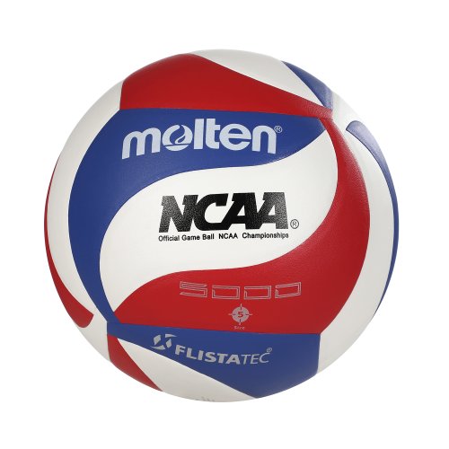 Zdjęcie Piłka siatkowa Molten Professional Competition – twardy rząd, odporna na zużycie, do treningu w pomieszczeniach i na świeżym powietrzu, rozmiar 5, PU, NCAA 5000