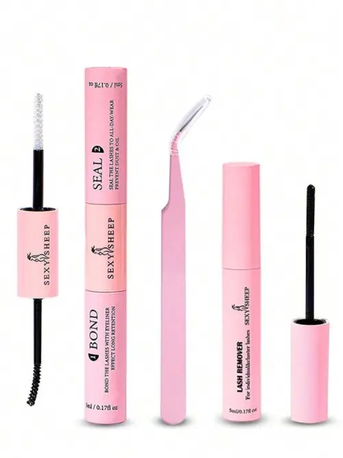 Image de Kit Extension de Cils Pro - Colle Ultra Forte + Dissolvant
