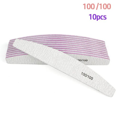 Immagine di 10 Pz/lotto 80/100/150/180/240 Grana Limas Trimmer Lime Unghie Artistiche Ongle Strumento di Manicur...