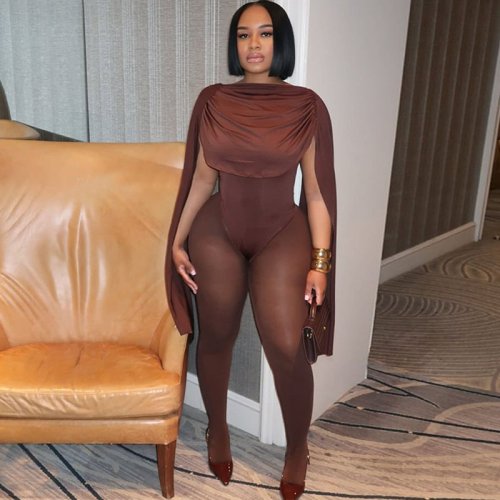 Zdjęcie Elegancki Kombinezon Damski z Patchworkowymi Wstawkami