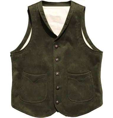 Image de Gilet en Cuir Western Homme - Style Cowboy Authentique