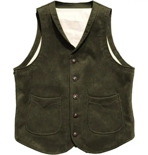 Image de Gilet en Cuir Western Homme - Style Cowboy Authentique