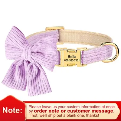 Image de Collier Chien avec Nœud Papillon Personnalisé