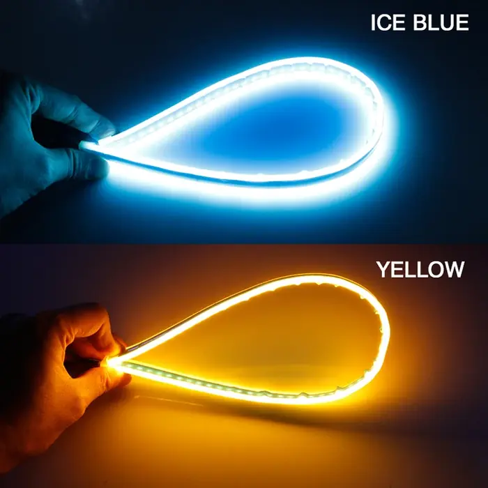 Image de Bande LED DRL 12V - Feux de Jour Séquentiels pour Voiture
