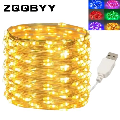 Image of Elegant Waterproof LED String Lights with Copper Wire – 10m & 20m Fairy Garland for Christmas, Wedding, Party, and Holiday Decor