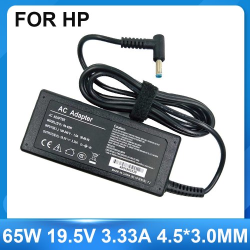 Zdjęcie Zasilacz sieciowy 19,5 V 3,33 A 65 W z wtyczką 4,5 x 3,0 mm – idealny ładowarka do laptopów HP Envy, Pavilion, Chromebook i innych modeli