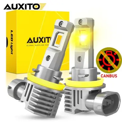 Image de Ampoules LED Antibrouillard 3000K Ambre H8/H11/H9/H16, 9005/HB3, 9006/HB4 - 2 Pièces