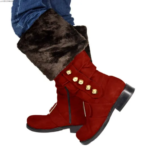 Suede red