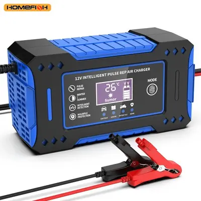 Chargeur de Batterie Intelligent 12V 6A avec Écran LCD