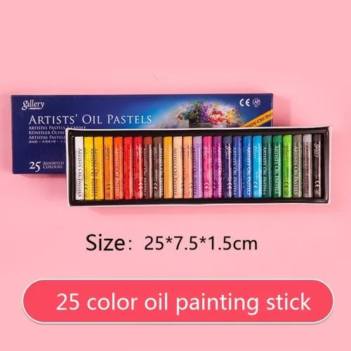 25 colores pastel al óleo