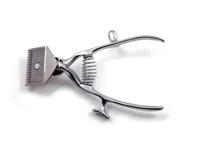 Image de Tondeuse à Cheveux Manuelle Portable - Ciseaux de Barbier en Acier Inoxydable