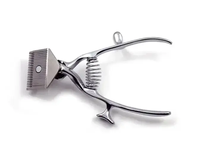 Image de Tondeuse à Cheveux Manuelle Portable - Ciseaux de Barbier en Acier Inoxydable