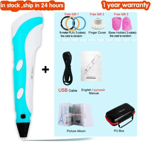 Blauw met USB