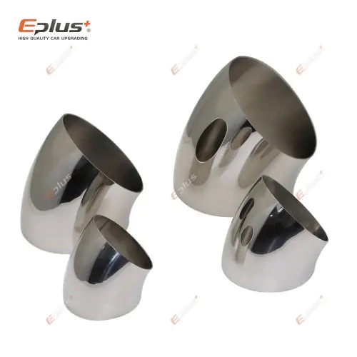 Image de Raccord Soudé 45° Inox - Universel pour Échappement Moto & Voiture