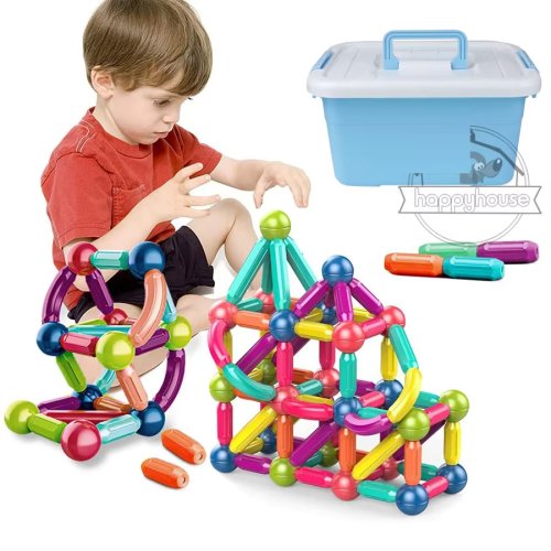 Image of Magnetic Constructor Blocks Set Toys for Kids Magnet Stick Rod Building Blocks Montessori Educational Toys For Children Boy Girl