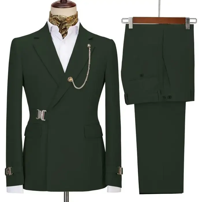 Image de Costume Homme Slim Fit - Blazer & Pantalon Italien
