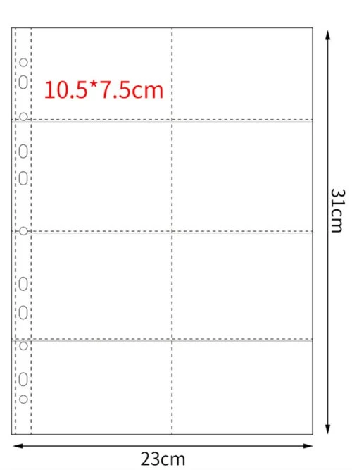 10szt 8 kieszenie