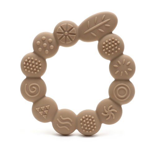 Bild von Neue ankunft Baby blatt ring form Beißring Silikon Beißring Baby Spielzeug Zahnen Zubehör