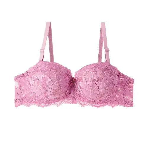 Image de Bralette Push-Up Floral en Dentelle - Soutien-Gorge Doux & Élégant