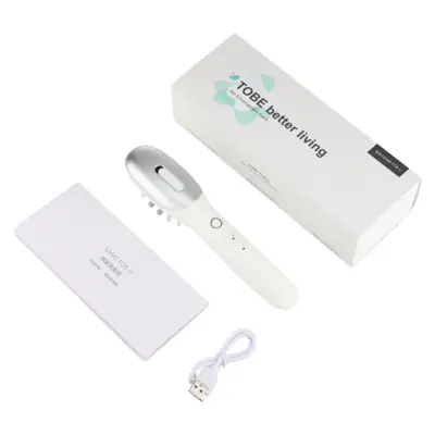 Image de Peigne Massant Électrique LED pour Cuir Chevelu