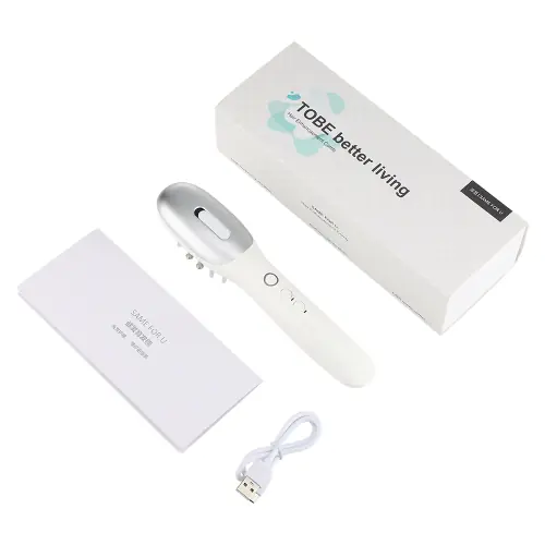 Image de Peigne Massant Électrique LED pour Cuir Chevelu