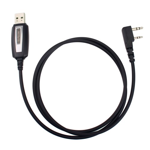 Imagen de Cable USB de Programación para Walkie Talkie Retevis TK3107 H777, Compatible con Baofeng UV-5R, UV-82, Retevis RT22, RT15, RT81 – Conectividad USB de 2 Pines para Windows XP, 7, 8