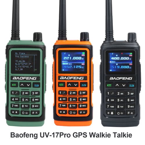 Immagine di Baofeng UV-17 Pro GPS: Walkie Talkie Multibanda con Ricevitore Air Band