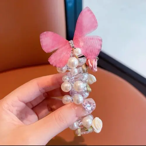 Image de Papillon Tressé - Accessoire Cheveux Enfants