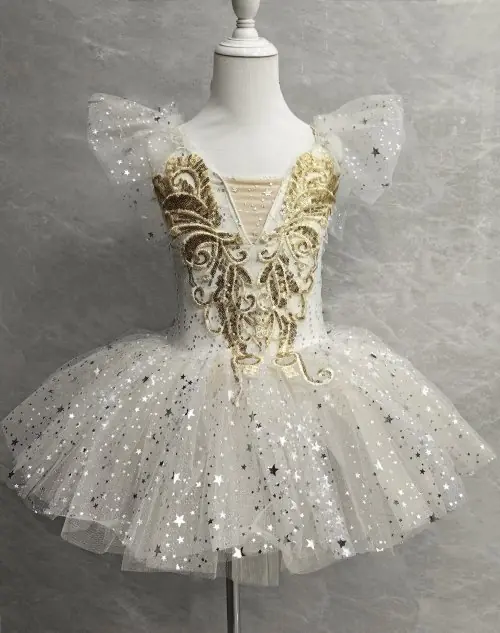 Image de Tutu de Ballet Princesse Doré pour Filles