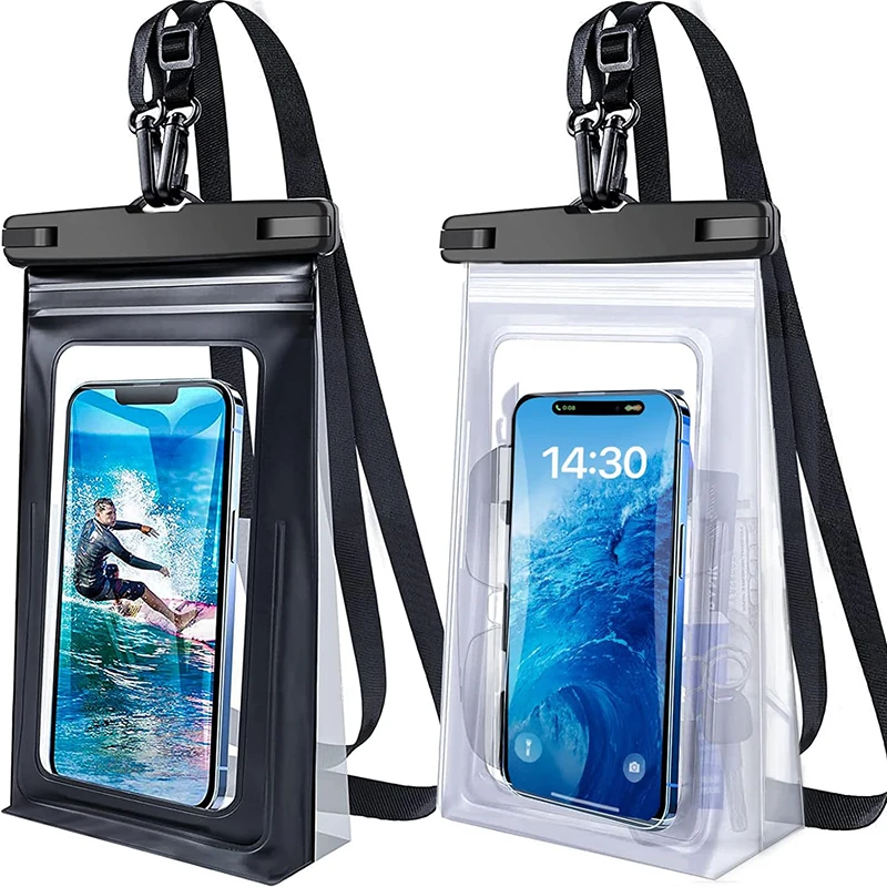 Imagen de Bolsa Impermeable para Teléfono durante la Natación y el Surf, Compatible con iPhone 17, 16, 15, 14, 13 Pro Max, iPhone 17 Air, 14 Plus y Dispositivos Xiaomi