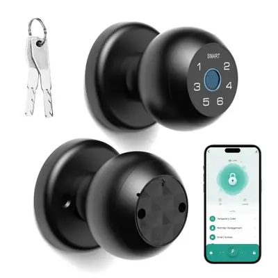 Image de Serrure Intelligente avec Empreinte Digitale