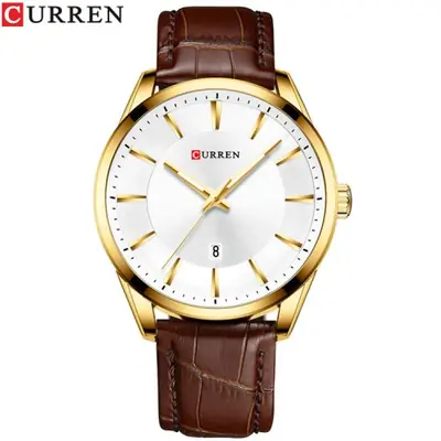 Image de Montre Homme Quartz Luxe - Bracelet Cuir Élégant