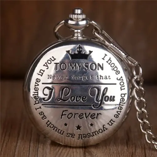 Image de Montre de Poche Vintage Argent - Cadeau Élégant pour Homme, Femme & Enfant
