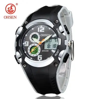 Image de Montre Sport Enfant Étanche LED - Noir