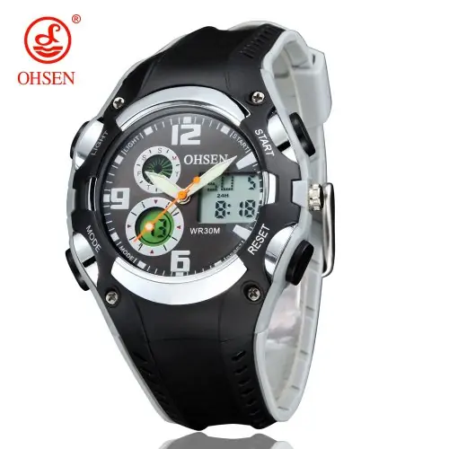 Image de Montre Sport Enfant Étanche LED - Noir