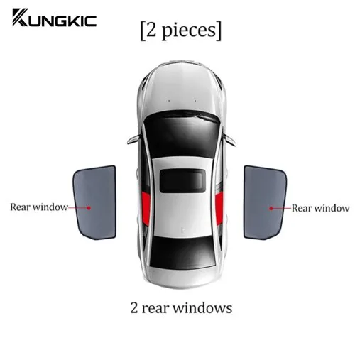 Rear window 2pcs