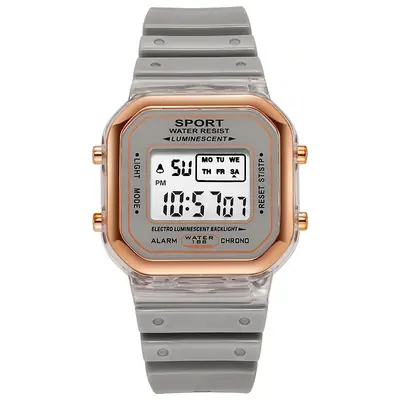 Image de Montre LED Transparente Multicolore pour Femmes