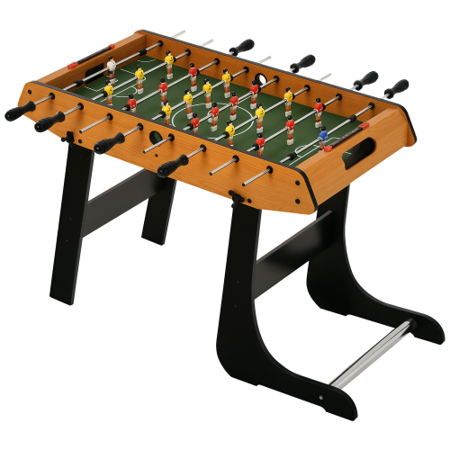Imagen de Futbolín Plegable Homcom con 22 Jugadores, Dimensiones 98x42x62.5 cm, Diseño Natural y Negro