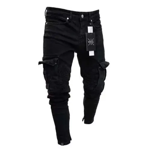 Image de Jeans Cargo Homme Stretch Coupe Slim