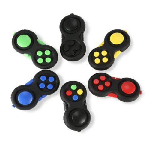 Image of Premium Fidget Controller Pad with 8 Interactive Functions – Stress Relief Cube for Focus, Anxiety Reduction & Mindful Play