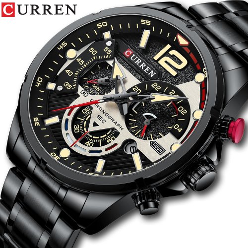 Imagen de Reloj Deportivo Curren para Hombre con Cronógrafo y Esfera Luminosa