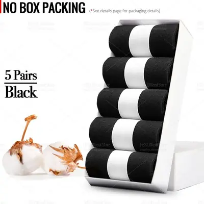 Chaussettes Homme Noires Respirantes - Coton Mélangé, Confort 365 Jours