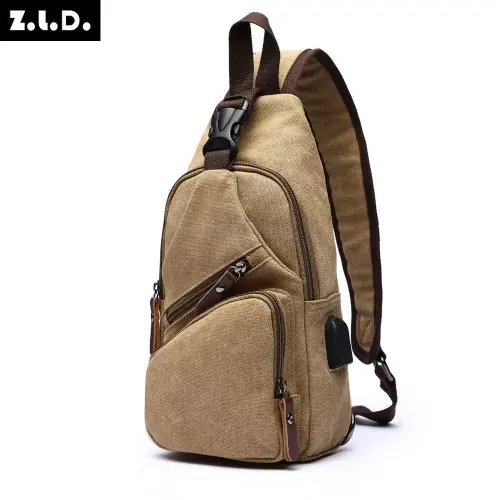 Image de Sac de Poitrine Homme USB - Élégant & Pratique