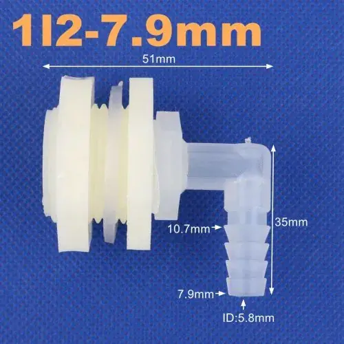 Image de Connecteur Coudé 90° pour Tuyau d'Irrigation - 1/2" à 6/4"