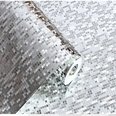 Image de Papier Peint Luxe à Rayures avec Paillettes Dorées